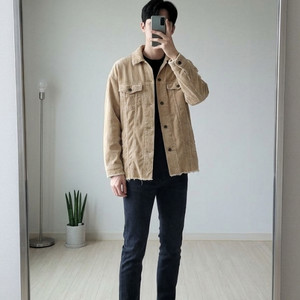 자라 코듀로이 오버핏 셔츠 (100/L) 이미지