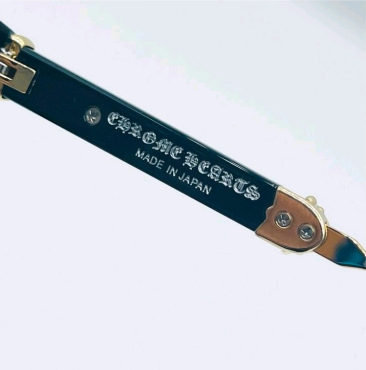 크롬하츠 덕버터 안경 블랙 골드 이미지