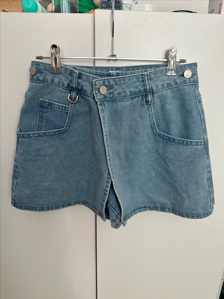 Lap 랩 청 팬츠스커트 1회착용 청치마 데님스커트 이미지