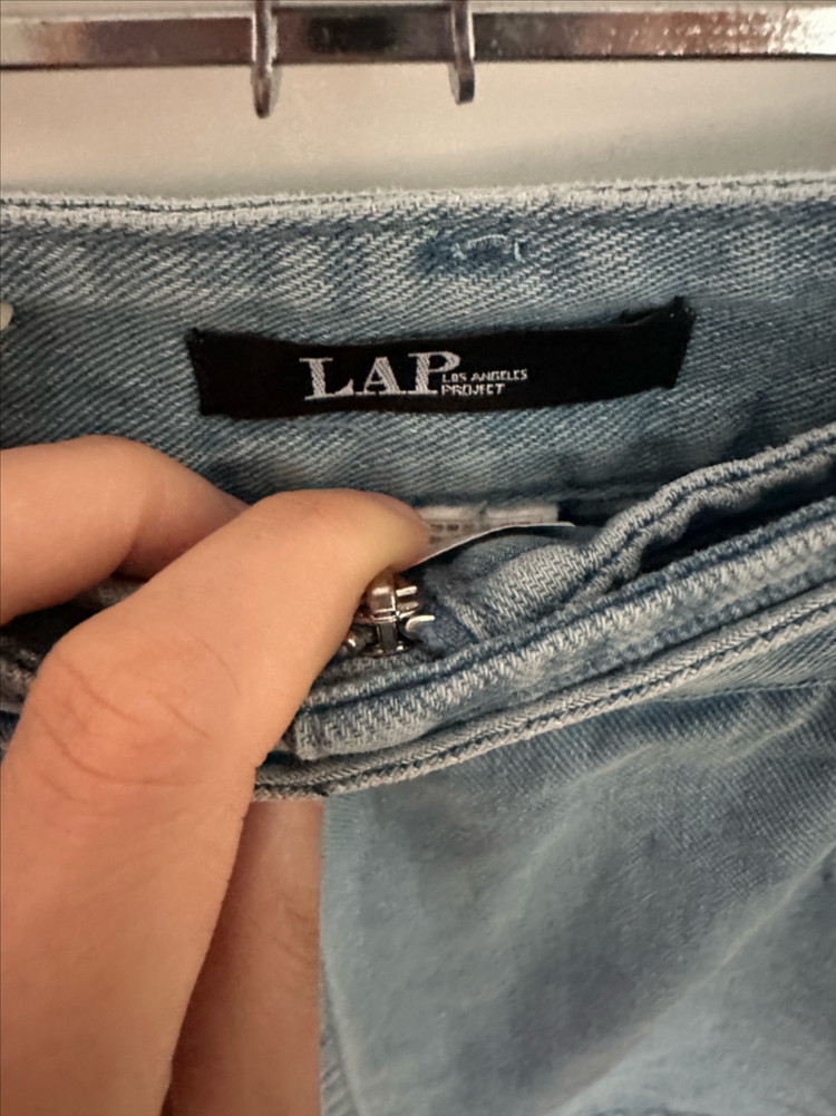 Lap 랩 청 팬츠스커트 1회착용 청치마 데님스커트 이미지