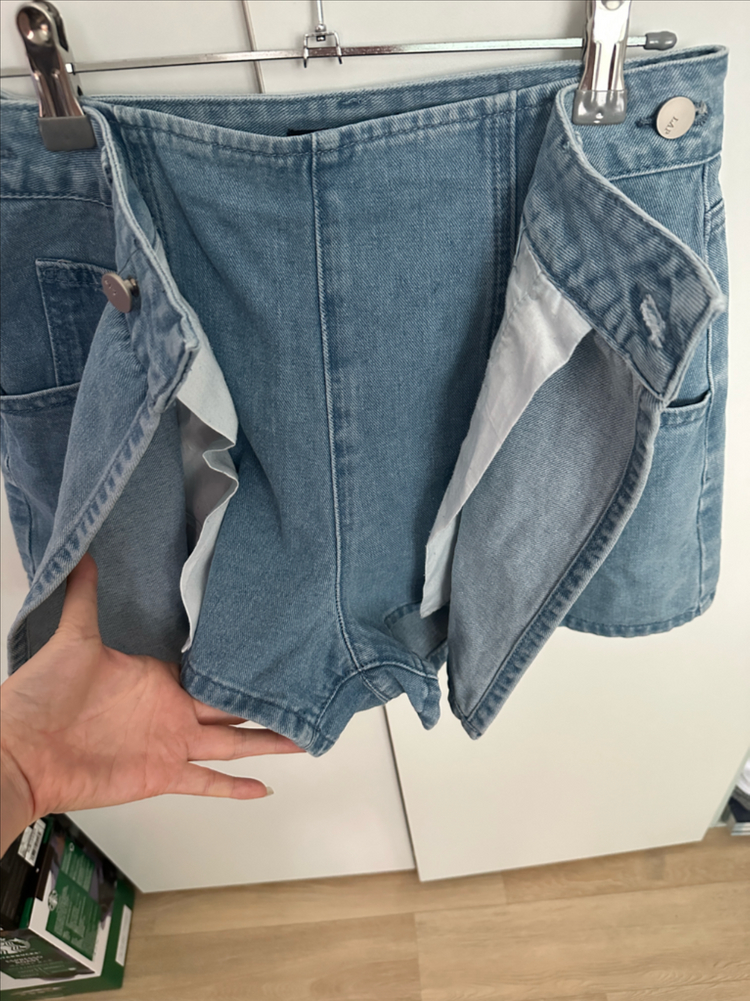 Lap 랩 청 팬츠스커트 1회착용 청치마 데님스커트 이미지