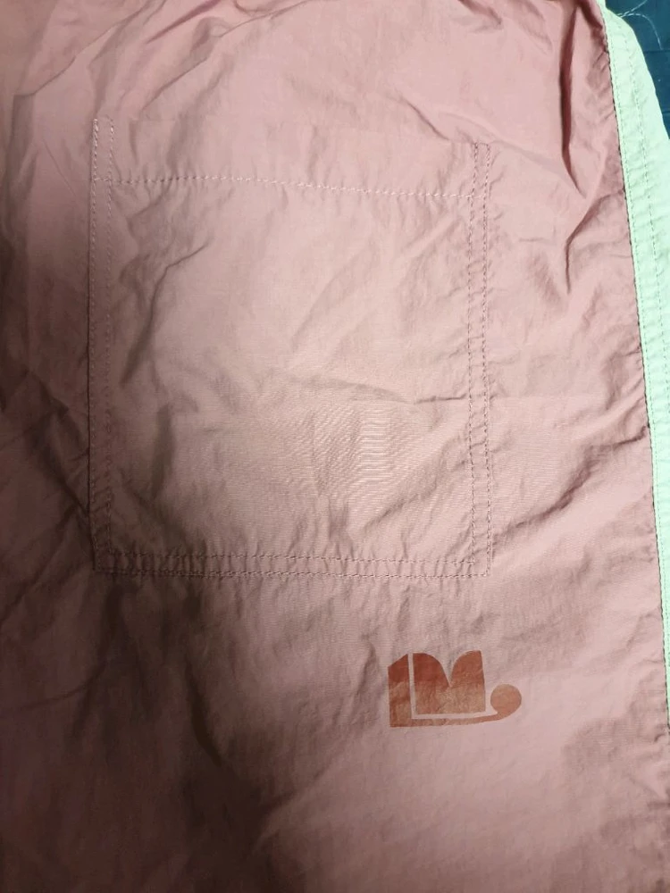 럭키마르쉐 나일론 트랙 와이드 조거팬츠 핑크 (M) 이미지