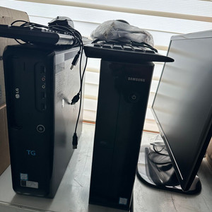 인텔 G5400 DDR4 8G SSD250G 사무용 데스크탑 컴퓨터 PC 본체 모니터 이미지