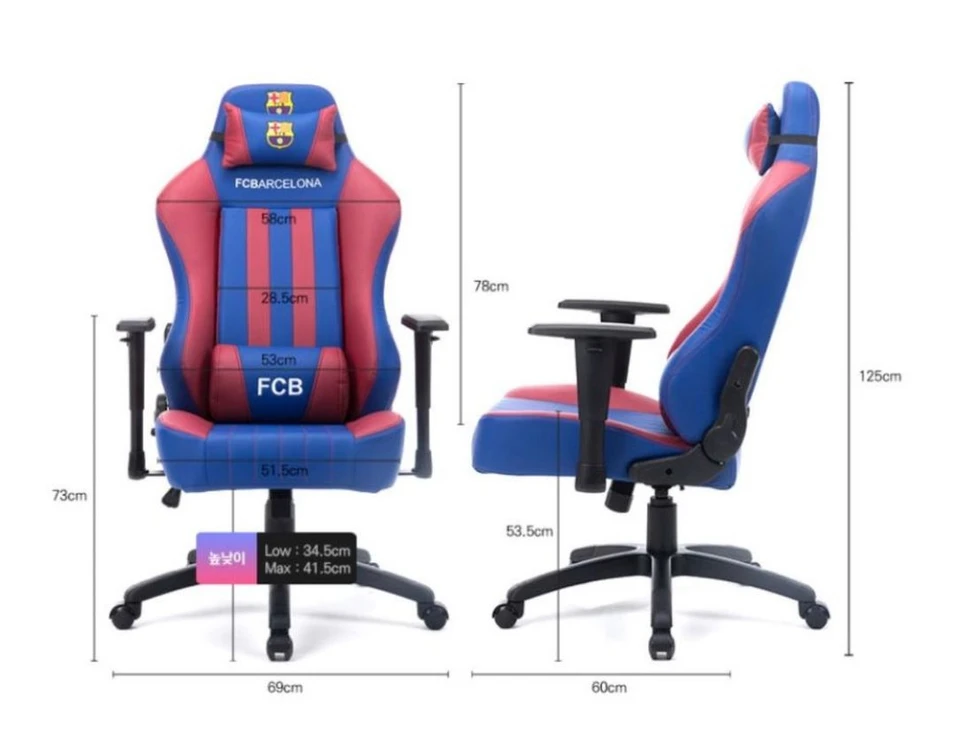 제닉스 FC바르셀로나 프리미엄 게이밍의자 팝니다! 이미지
