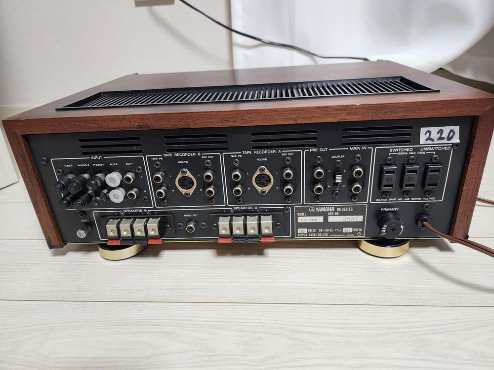 민트급 야마하 빈티지인티앰프 CA-700(220V) 이미지