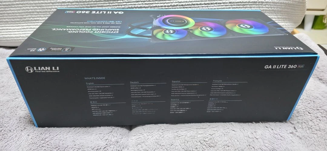 리안리 GA2 Lite 360 RGB 수냉쿨러 새제품 이미지