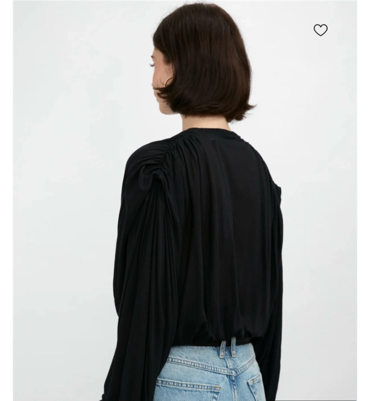 IRO 이로 22 브이넥 드레이프 블라우 34 이미지