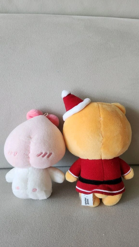 카카오 프렌즈 라이언 피치인형 이미지