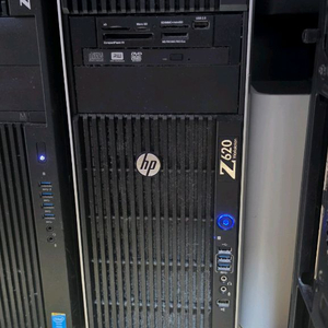 작업/게이밍용 HP Z620 워크스테이션 듀얼 CPU 16코어 32스레드 RAM 96GB 이미지