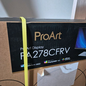 ASUS ProArt PA278CFRV 컬러전문가 27인치모니터(미개봉 새제품) 이미지