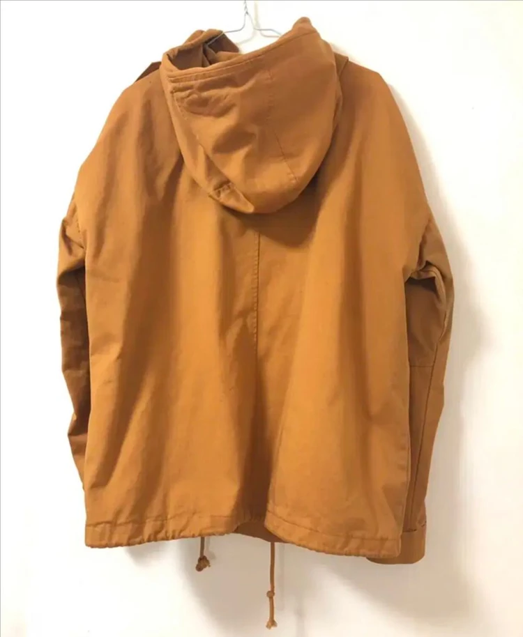 카멜 후드 야상 자켓 바막 점퍼 이미지