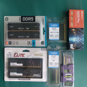 마이크론 크루셜 32GB (2x16GB) DDR5 노트북 메모리 램 이미지