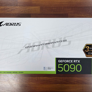 GIGABYTE AORUS 지포스 RTX 5090 STEALTH ICE D7 32GB 제이씨현 이미지