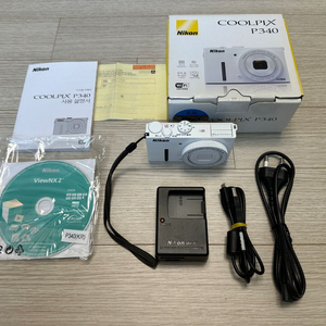 니콘 정품 쿨픽스 COOLPIX P340 화이트 디지털카메라 판매합니다 이미지