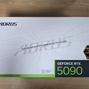 AORUS RTX 5090 STEALTH ICE D7 32GB 이미지