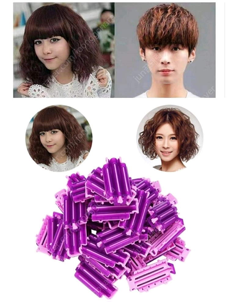 헤어롤 롯드 셀프 파마 세트 물결펌 롯드 뿌리펌 파마부자재 고급파마지500매 짧은 정수리 펌 헤어 숱볼륨펌 미용재료 이미지