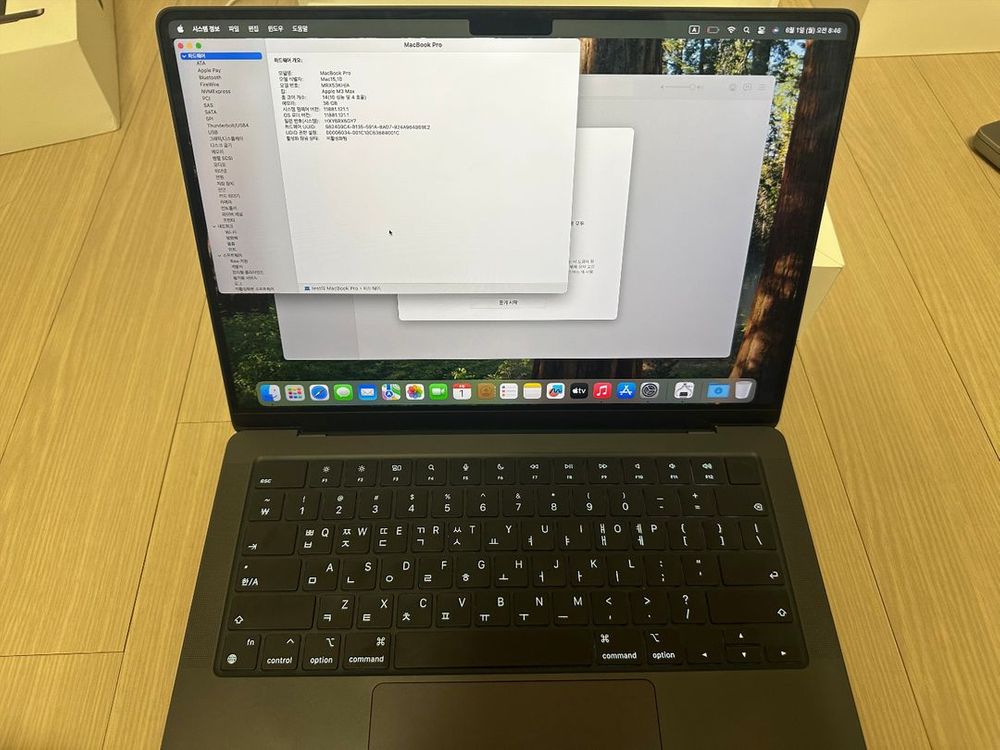 맥북프로 14인치 M3 max 36GB 1TB 이미지