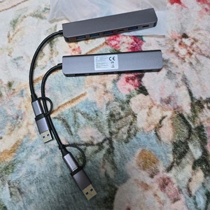 USB C타입 커넥터 7 멀티포트 허브 어댑터 새상품 이미지