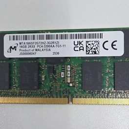 마이크론 노트북용 DDR4 3200Mhz 32GB 팝니다. (16GB x 2개) 이미지