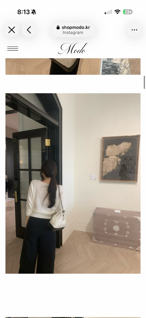 샵모도 Eco Wrap Knit Cream 이미지