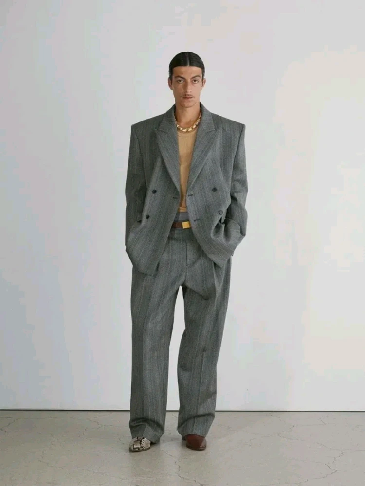 렉토 24fw 브로큰 헤링본 더블 셋업 이미지