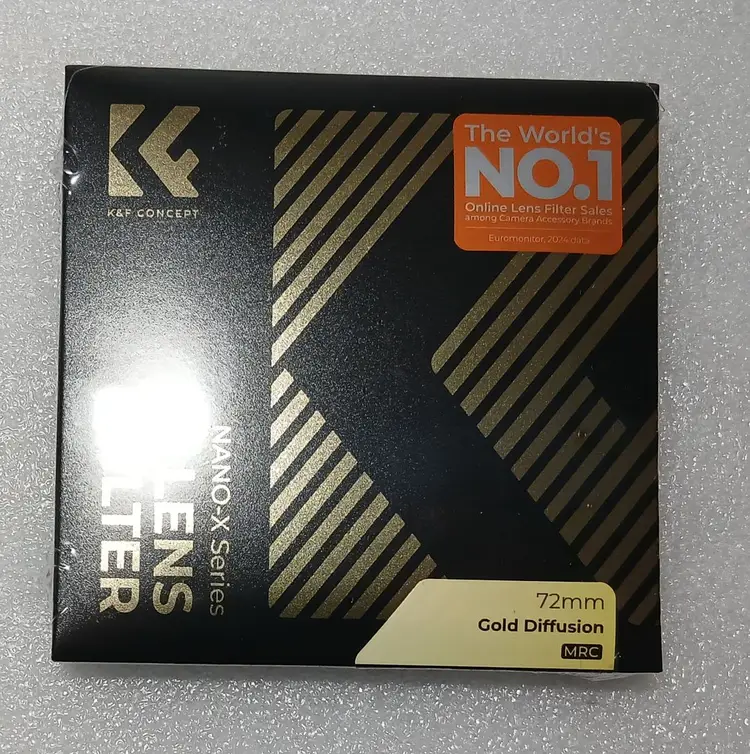 K&F Concept 72mm NANO-X 골드 미스트 디퓨전 1/4 필터 (새상품) AGC Glass 이미지