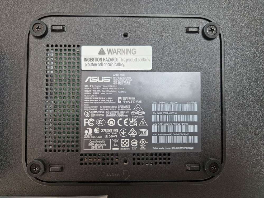 ASUS NUC14 Essential 미니PC(DDR5 16GB, 256GB SSD) 이미지