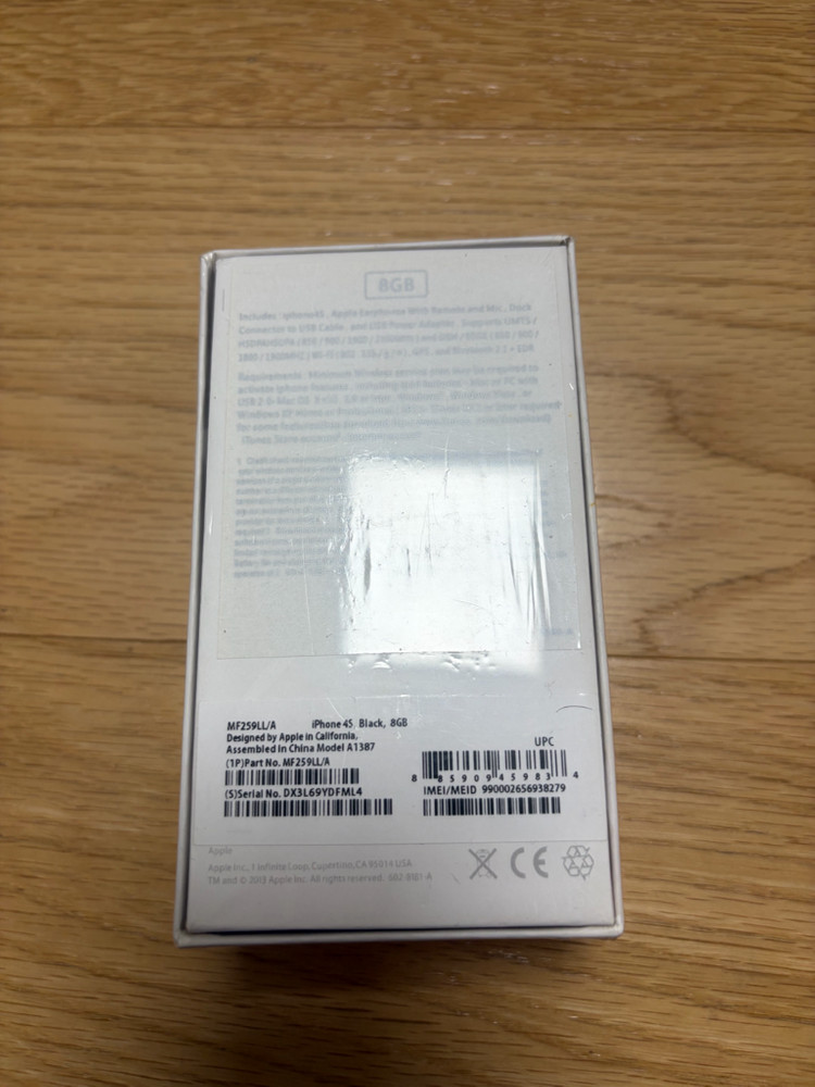 아이폰 4s 블랙 8gb 미개봉 신품 이미지