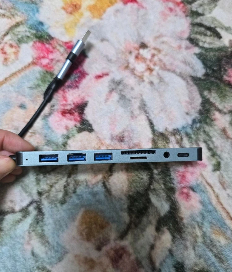 USB C 타입 SD TF 멀티 허브 8포트 새상품 이미지