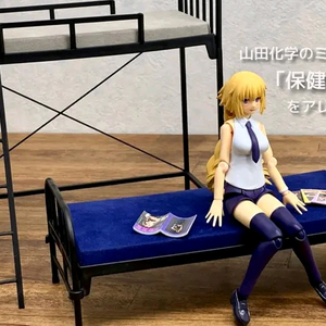 피규어 30ms 창채소녀정원 걸프라 피그마 피규어아츠 미니츄어 1/12 스케일 병원 침대 신장계 의자 양호실세트 이미지