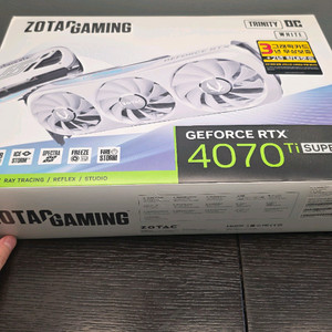 부산 조텍 rtx4070 ti super 화이트 팝니다 4070tisuper 이미지
