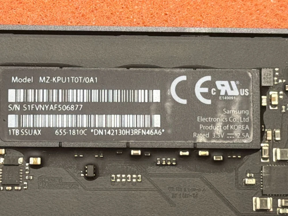 Apple 1TB SSD MZ-KPU1T0T/0A1 연탄맥 MacBook Pro MacBook 이미지