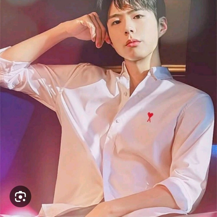(백화점)아미AMI 스몰 하트 자수 여성옥스포드 셔츠 이미지