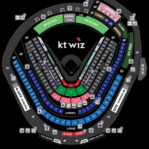 6/4 LG vs KT 1루 응원단석 106구역 양도합니다.(2연석 1개, 4연석 1개)-응원단상 바로앞, 통로쪽 이미지