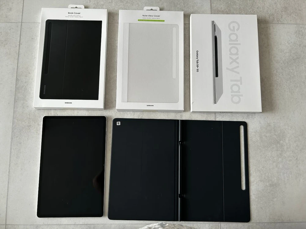 삼성 갤럭시 탭 S8 플러스 5G 128gb 풀박스 북커버 포함 전구성 이미지