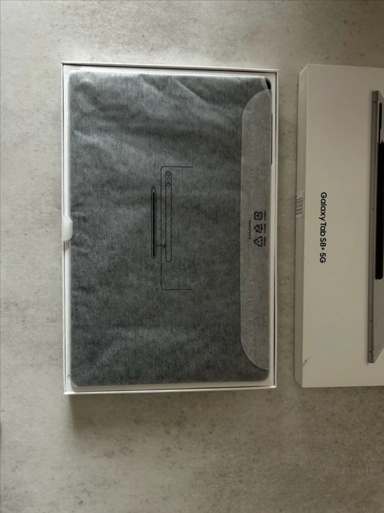 삼성 갤럭시 탭 S8 플러스 5G 128gb 풀박스 북커버 포함 전구성 이미지