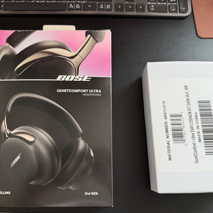 [BOSE] 보스 QC 울트라 헤드폰 2세대 블랙 (미개봉 정품 이어쿠션 교체 키트 포함) 이미지