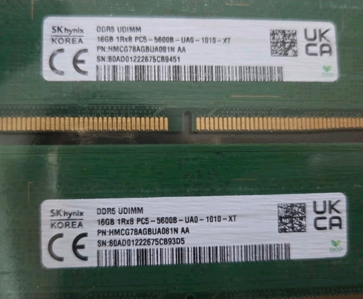 SK하이닉스 DDR5 5600 16GB x 2개 이미지