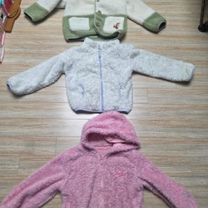 여아옷 겨울옷 겨울점퍼 뽀글이점퍼 120사이즈일괄 이미지
