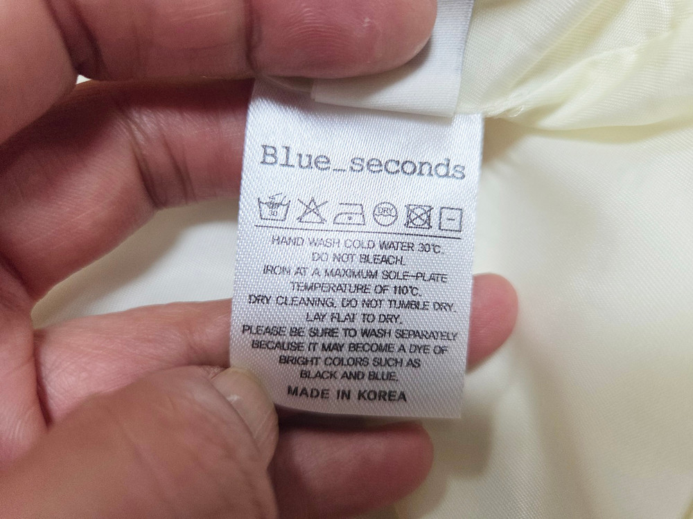 블루세컨즈(BLUE-SECONDS) 와이드카라 자켓 프리사이즈 새상품 이미지