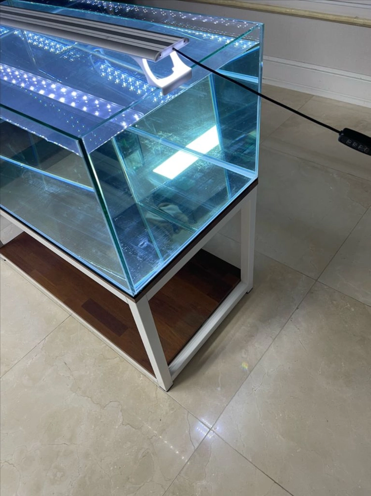 (경기 북부) 3자 광폭 수조 90x45x45 8T + 프리미엄 멀바우 축양장 어항 받침대 뚜껑 세트 S급 판매 이미지