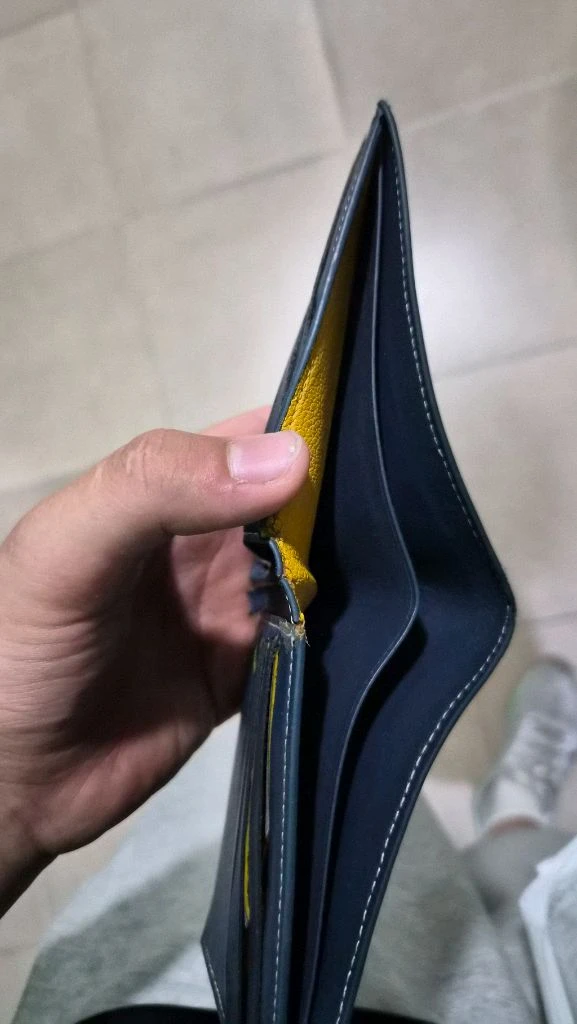 고야드 빅투와르 반지갑 네이비 이미지