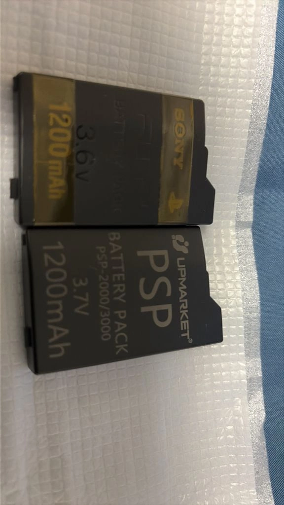 제목: [풀박스/최상급] PSP-3000 비브란트 블루 (카니발 컬러) 밸류팩 + 대용량 개조 배터리 이미지