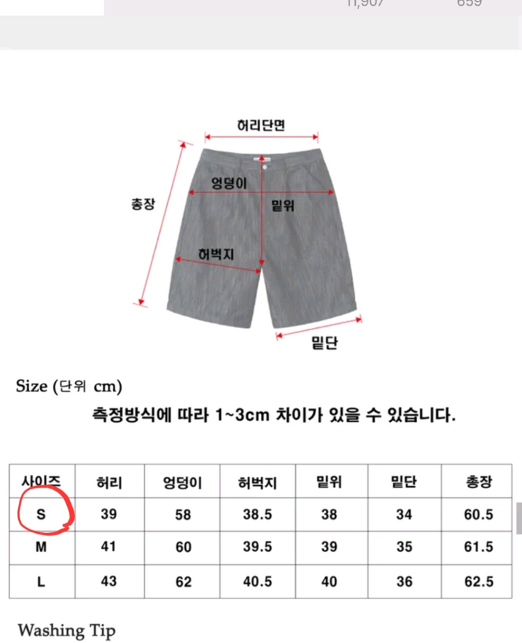 어널러코드 슬랍워싱 버뮤다 데님팬츠. 블랙. S-상태 아주 좋음 이미지