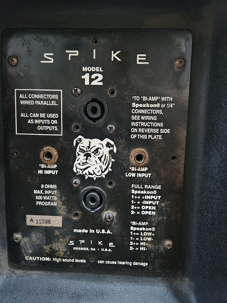 SPIKE 12인치 PA 스피커 1조로 두대 usa 이미지