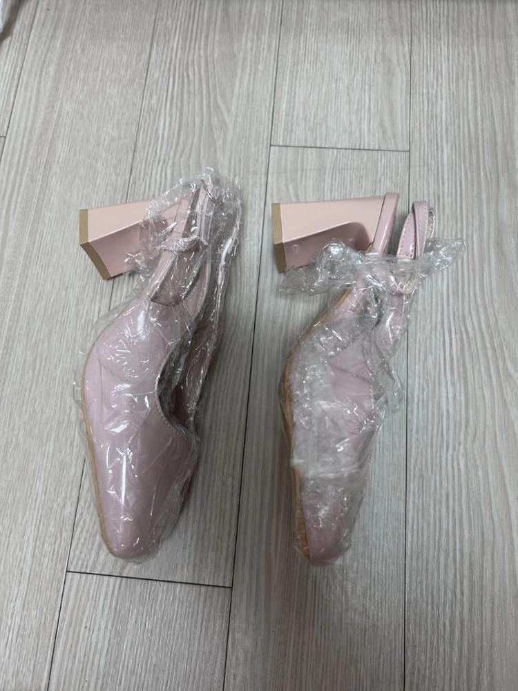220 연핑크 슬링백 구두 여성 구두 이미지