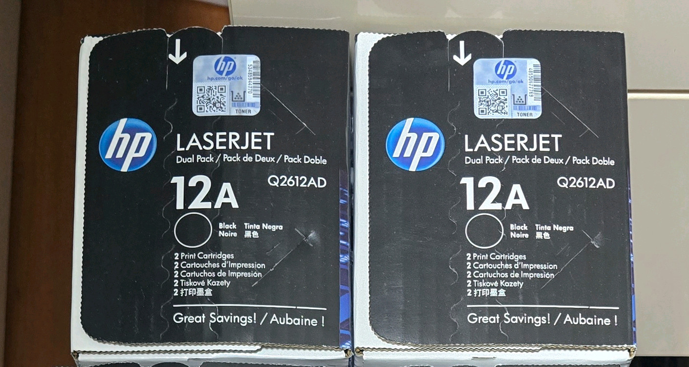 [정품/미개봉] HP 레이저젯 12A (Q2612A) 블랙 잉크 토너 카트리지 이미지