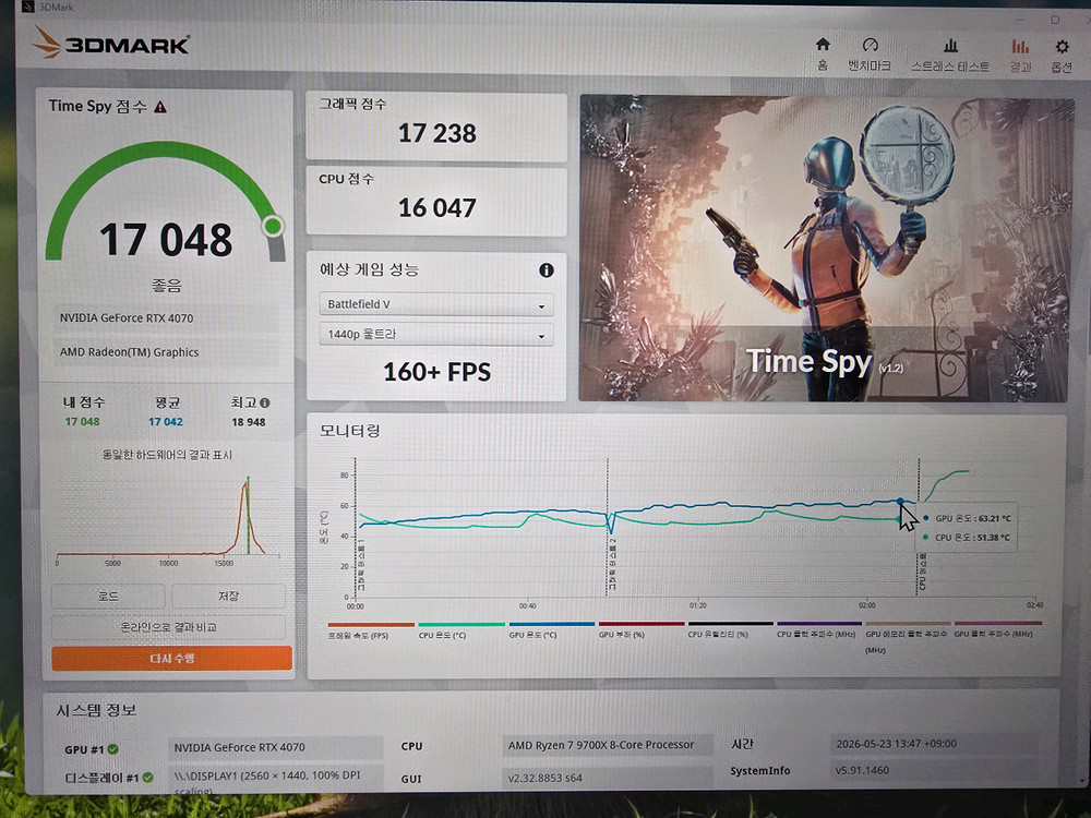 조탁 rtx 4070 엣지 트윈 OC 이미지