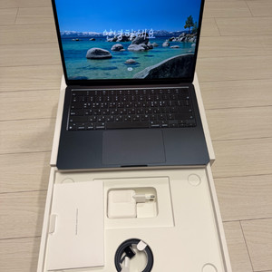 S급 ) 맥북 에어 M3 13인치 16gb 512ssd 미드나이트 애케플 이미지