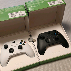 xbox 엑스박스 4세대 무선 컨트롤러 게임 패드 2개 + 닌텐도 USB 리시버 이미지